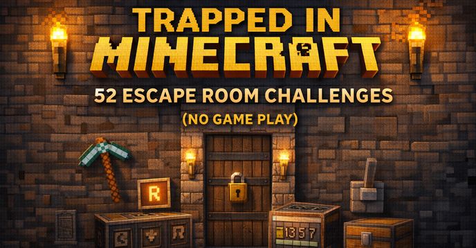Minecraft Java Escape Screen Escape Room Club: Trapped in Minecraft — 52 Escape Room Challenges(No ...