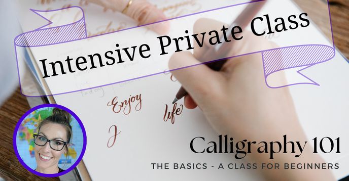 One-On-One Modern Calligraphy Intensive Class | Small Online Class for ...