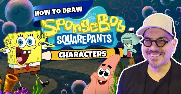 Draw Spongebob Squarepants With a Real Spongebob Artist (Weekly Class ...