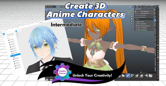 Create 3D Anime Characters In Blender Vroid Studio 5 Day Camp create-3d-anime-characters-in-blender-vroid-studio-5-day-camp