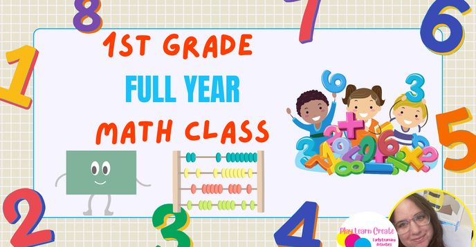 First Grade Math Class Image Creative Counters 1st Grade Math Class: Mid Year -Full Curriculum Math ...