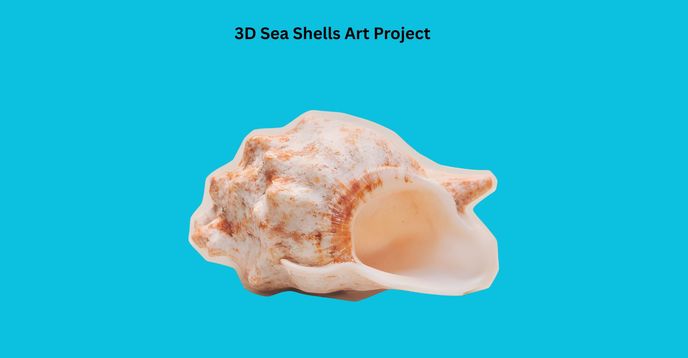 3D Sea Shells Art Project | Small Online Class for Ages 5-7 | Outschool