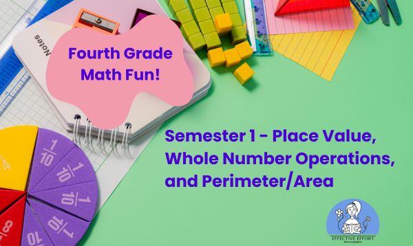 Learn Math 4th Grade 4th Grade Math Fun! Semester 1 - Place Value, Whole Number Operations ...