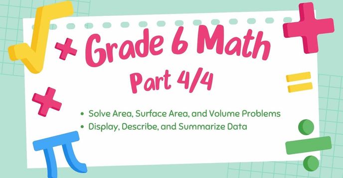 Data Analysis 6 Math Grade 6 Math Part 4/4: Geometry and Data Analysis | Small Online Class ...