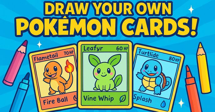 Pokemon Stack Drawing Draw Your Own Pokemon Cards! (Taught by an Actual Cartoon Illustrator ...