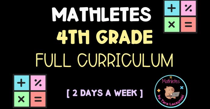 4 Classes Math Mathletes 4th Grade Math Full Curriculum Class With a Licensed Teacher ...