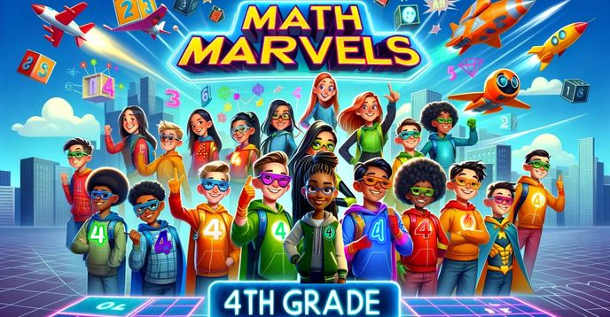 Mavel Math Math Marvels! 4th Grade Full Math Curriculum Course Homeschool 2x Week ...