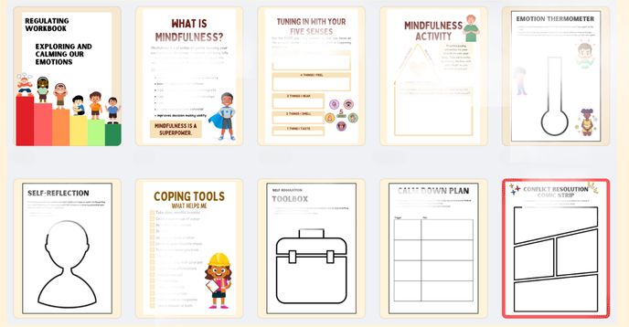 Emotional Regulation Packet for Kids (Digital Resource Only) | Small ...