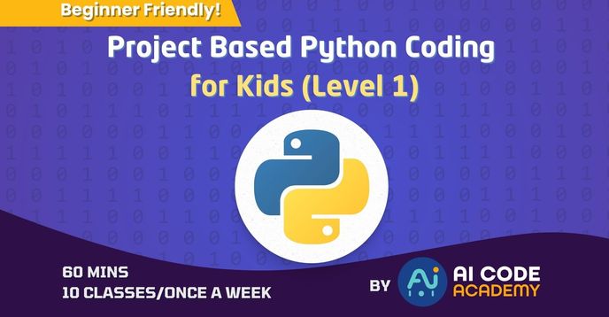 Project Based Python Coding for Kids (Level 1) | Small Online Class for ...