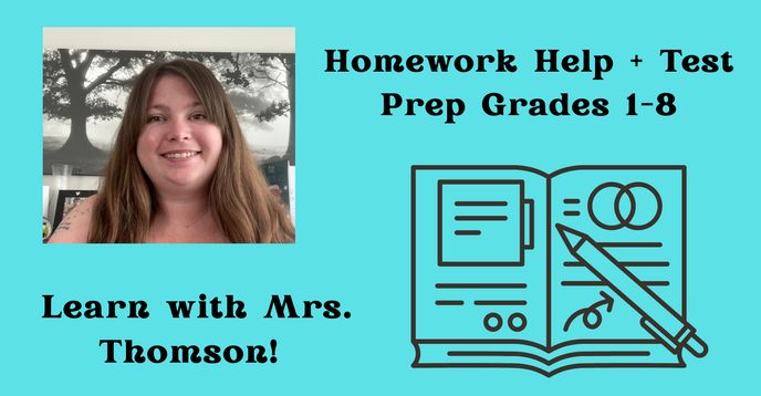 Prep Class Homework Homework Help/Test Prep 1-On-1 (Gr 1-8) | Small Online Class for Ages 6 ...