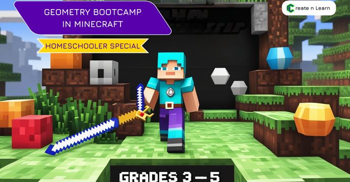 Geometry Bootcamp in Minecraft for Homeschoolers (Grades 3–5 | Age 9-12 ...