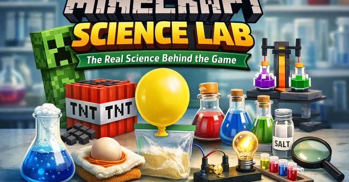 Minecraft Tutorial Scientist Code The Science Behind Minecraft: Real Hands on Experiments | Small Online ...