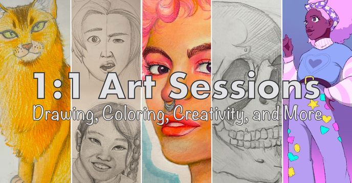 Pro Session Drawing Simple 1:1 Private Art Sessions! Drawing, Coloring, Creativity and More ...