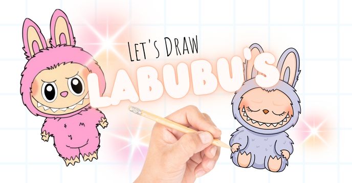 Labu Draw Let's Draw Labubu's! (a one-time step-by-step drawing class) | Small ...