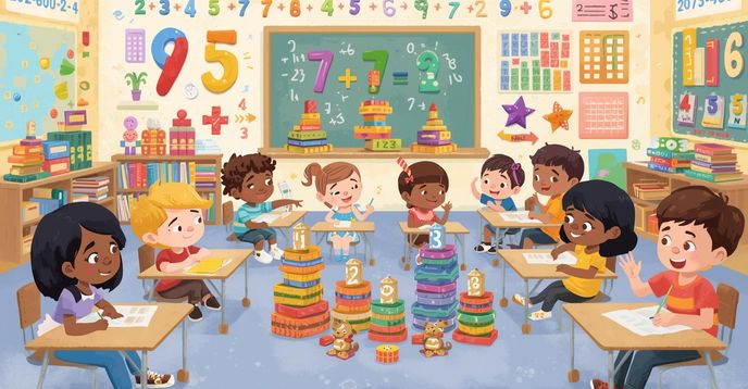 Students Doing Math First Grade Fun First Grade Math: Numbers, Addition & Subtraction | Small Online ...