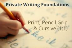 Foundations In Cursive Private Writing Foundations: Print, Pencil Grip & Cursive (1:1) | Small ...