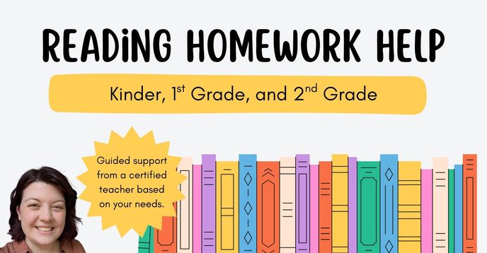 Reading Homework Support: Kinder, 1st Grade, and 2nd Grade | Small ...