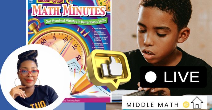 Middle Grade Math Minutes | Small Online Class for Ages 11-14 | Outschool