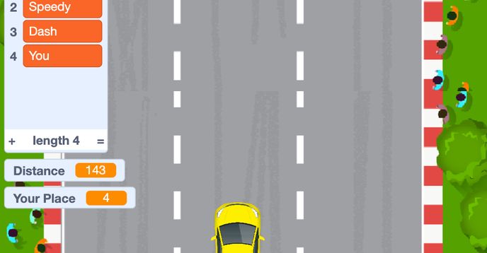 Machine Cars Scratch Code Summer Scratch Coding Camp: Incredible Electric Car Racer | Small ...