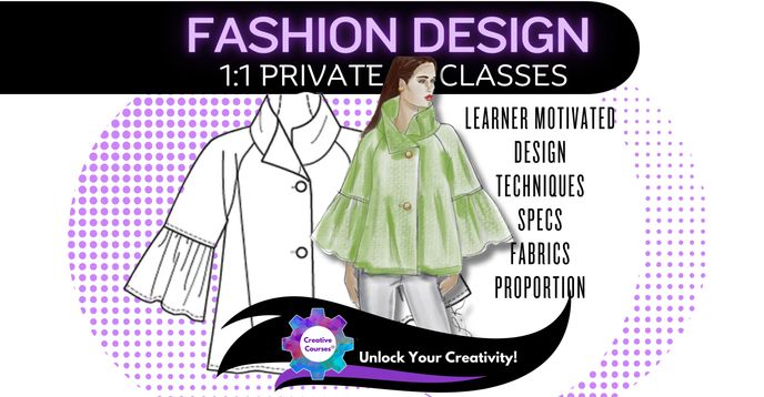 Designer Broder Lessons 1:1 Private Fashion Design Lessons: Personalized Live Instruction (Beg ...