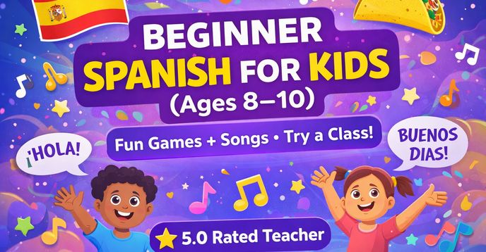 Fun Basic Spanish Lesson Beginner Spanish for Kids | Fun Games & Songs – Try a Class! | Small ...