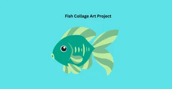 Fish Class Collage Fish Collage Art Project | Small Online Class for Ages 4-6 | Outschool
