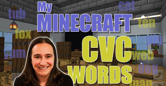 Minecraft Word Explained My Minecraft Learn to Read CVC Word Build Fun and Activities | Small ...
