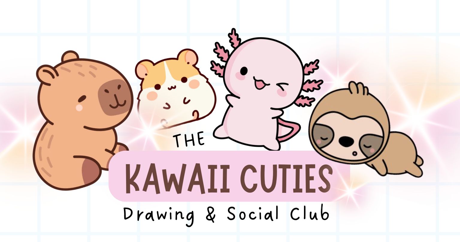 Let's Draw Kawaii Axolotls! | Small Online Class for Ages 7-12 | Outschool, image size:1536x808