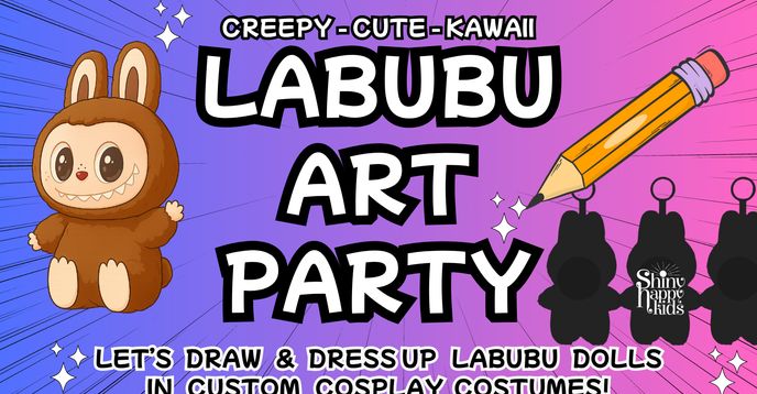 Labubu Party Animation Creepy Cute Kawaii Labubu Art Party: Let's Draw and Dress Labubus in ...
