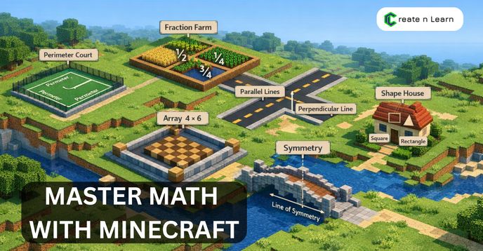 Grade 3-4 Math Minecraft Semester Course: Fractions, Multiplications ...