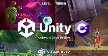 Unity For Teens Unity 2D + 3D Game Design and Coding for Teens - Level 1 (Beginner ...