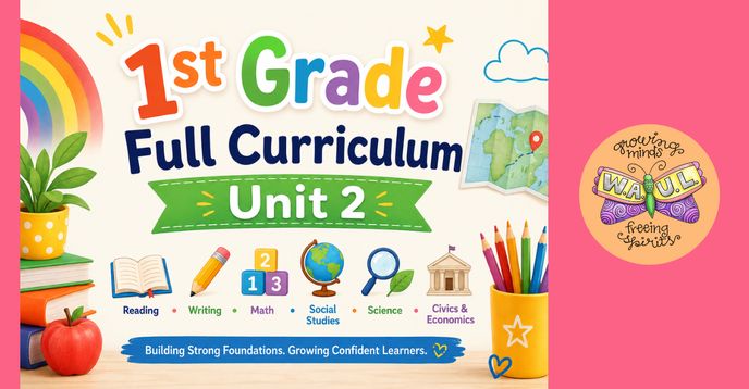 First Grade Course List 1st Grade Full Curriculum Unit 2 | Small Online Class for Ages 5-7 ...