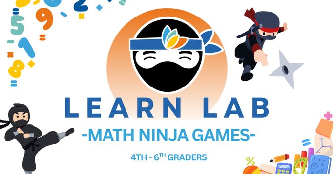 Ninja Math Title Math Ninja Games | Small Online Class for Ages 9-13 | Outschool