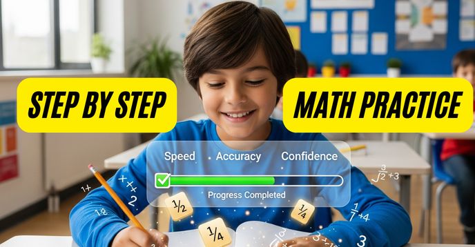Math Course Steps Step-By-Step Math Practice Class – Build Speed, Accuracy & Confidence ...