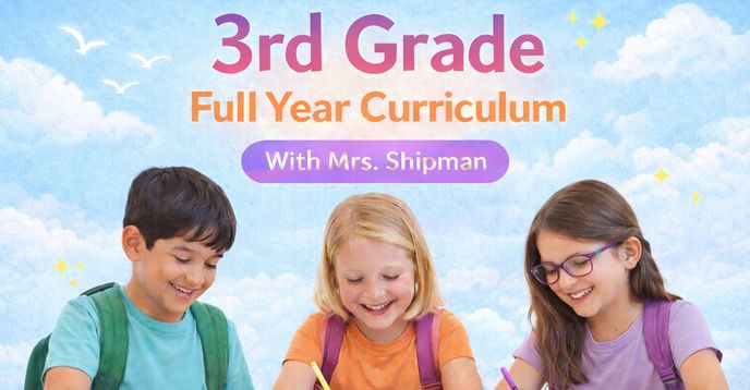 3rd Grade Full Year Curriculum | All Subjects | Group Class | Small ...