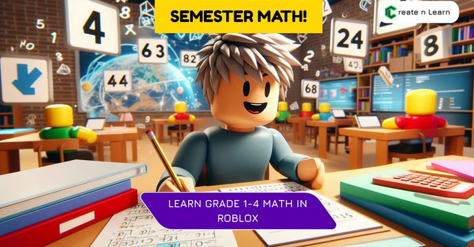 Grade 1-4 Roblox Math Semester Course : Geometry, Fractions ...