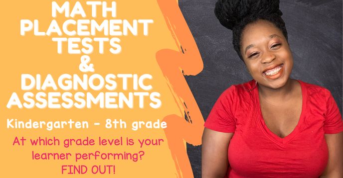 Math Placement Tests & Diagnostic Assessments & Screeners Grades K-8 ...