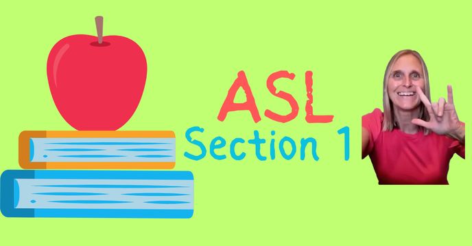 Section Asl American Sign Language for Beginners Section 1 - Interactive Self-Paced ...