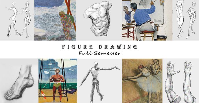 Figure Drawing Full Semester Art Series: Mastering Human Anatomy and ...