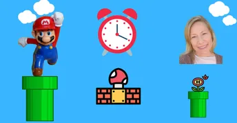 Mario Timesheet Telling Time Class With a Super Mario Theme for 2nd & 3rd Grade ...