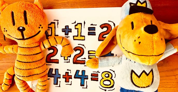 Dog Solving Math Problem Solve Dog Man Math Story Problems! | Small Online Class for Ages 6-10 ...