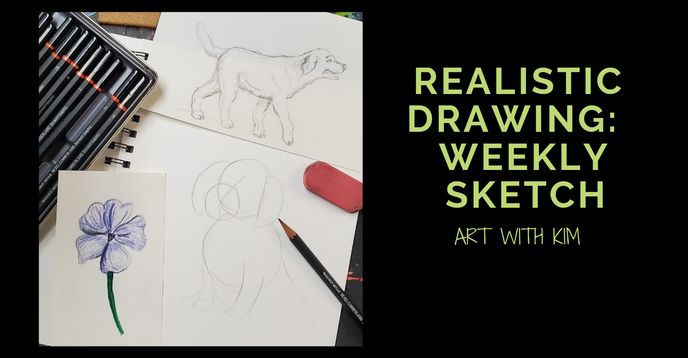 Weekly Drawing Realistic Drawing: Weekly Sketch | Small Online Class for Ages 10-14 ...