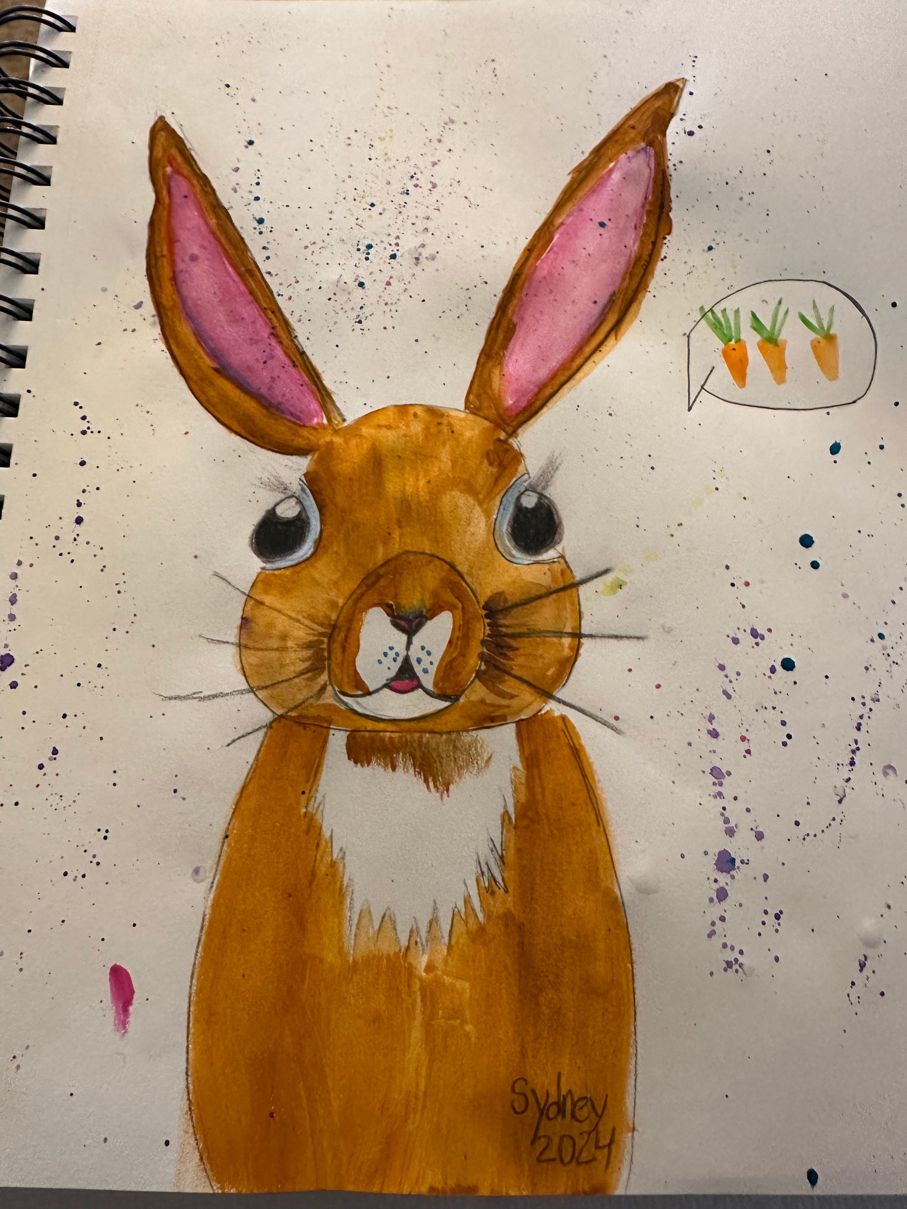 How to Draw & Paint a Realistic Rabbit - Watercolour Class + Fun Rabbit ...
