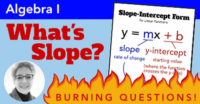 Algebra I Burning Questions: What’s Slope? (One Time) | Small Online ...