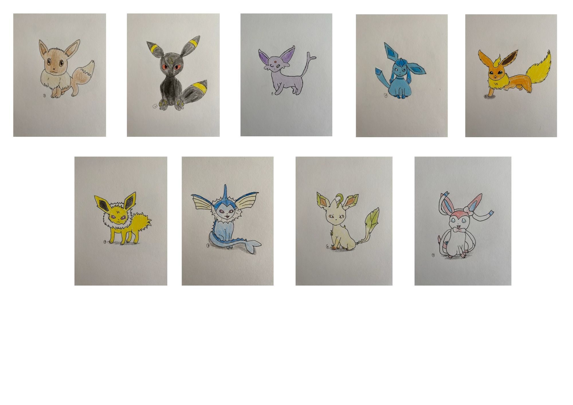 Learn to Draw an Eevee Pokemon With All 8 of Eevee's Evolutions in This ...