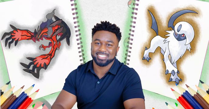 Little Dreamers Cartoon Marathon: Pokemon Drawing - Yveltal & Absol ...