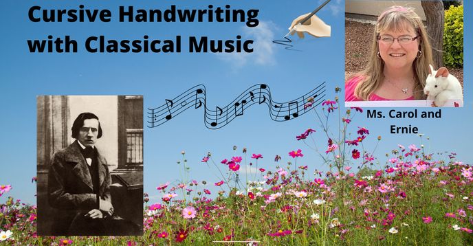 Cursive Handwriting With Classical Music | Small Online Class for Ages ...