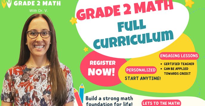 Math 2 Canvas Course Grade 2 Math - Full Course (Self-Paced Class) | Small Online Class for ...