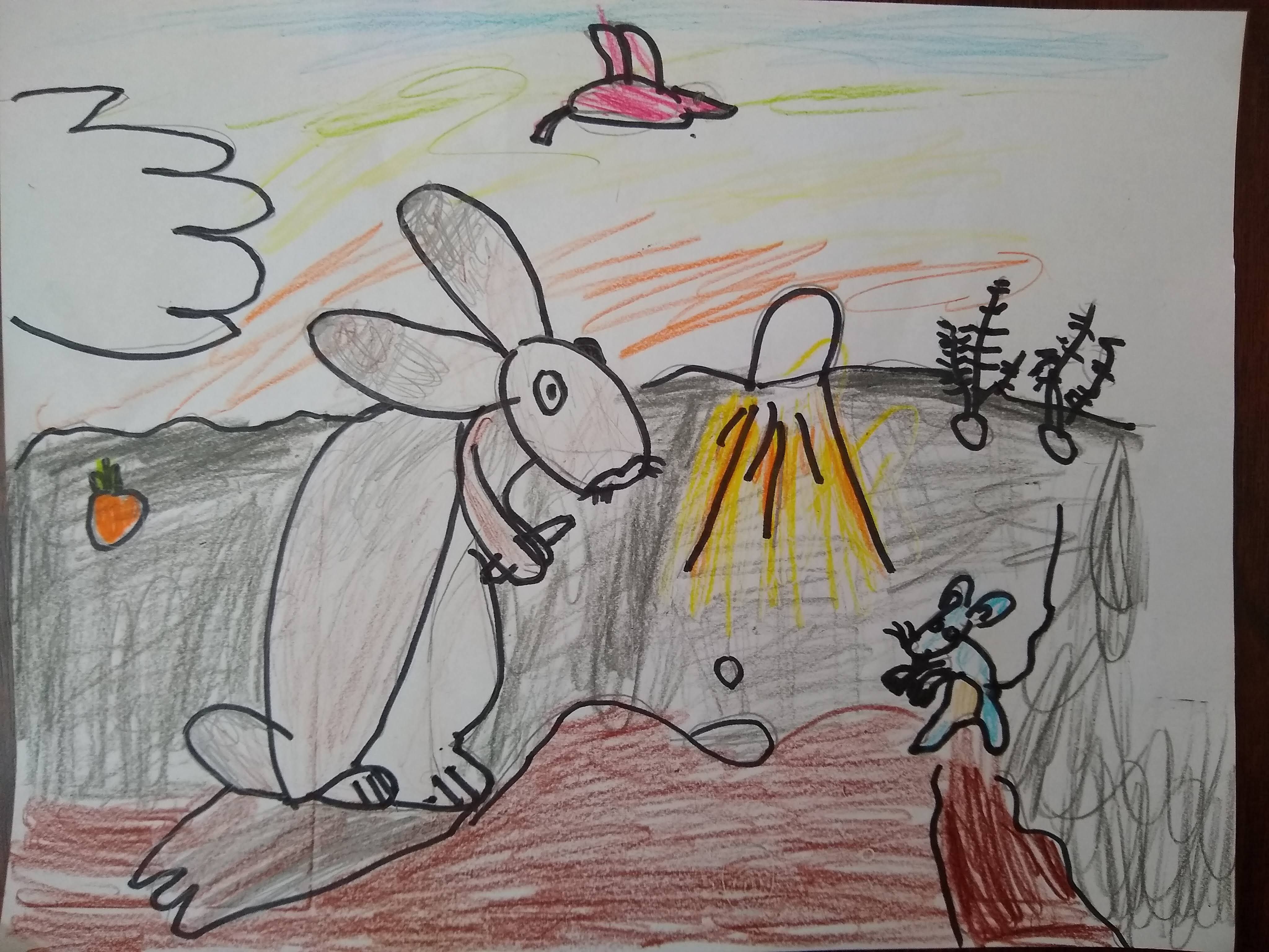 Let’s Draw “Rabbit and Mouse Share a Seed of Kindness!” Group Class ...