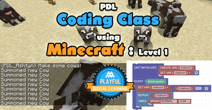 Beginner Coding Class With Minecraft: Level 1 - The Basics of ...